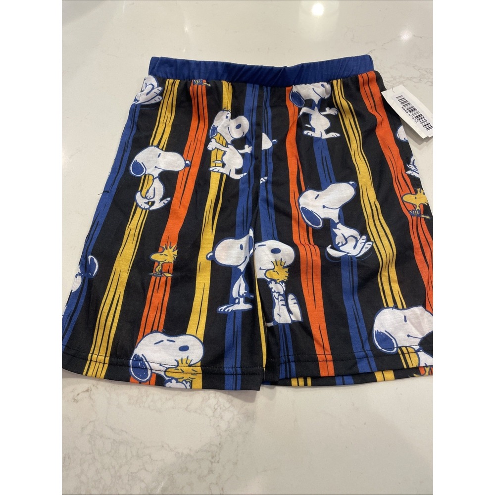 Munki Munki Peanuts Boys Size 8 Pajama Shorts Lightweight